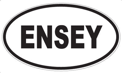 ENSEY - Oval Sticker