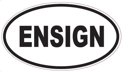 ENSIGN - Oval Sticker