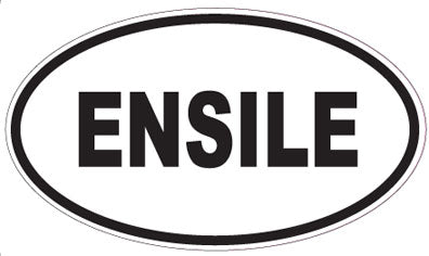 ENSILE - Oval Sticker