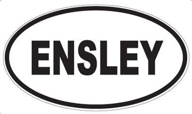 ENSLEY - Oval Magnet