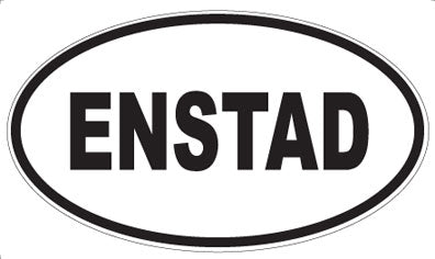 ENSTAD - Oval Sticker