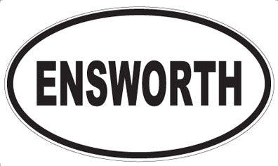 ENSWORTH - Oval Sticker