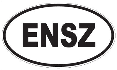 ENSZ - Oval Sticker