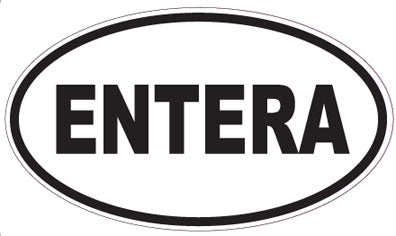 ENTERA - Oval Sticker