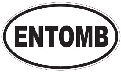ENTOMB - Oval Sticker