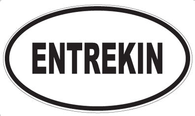 ENTREKIN - Oval Sticker