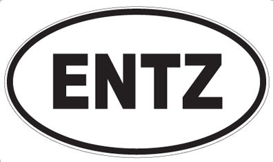 ENTZ - Oval Sticker