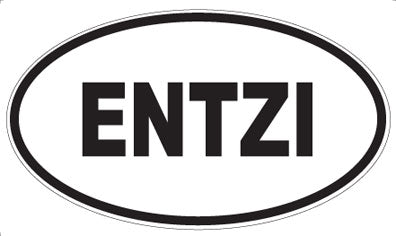 ENTZI - Oval Magnet