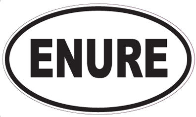ENURE - Oval Sticker