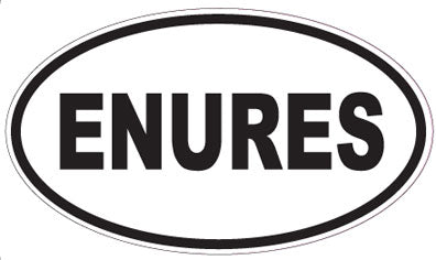 ENURES - Oval Sticker