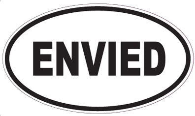 ENVIED - Oval Sticker