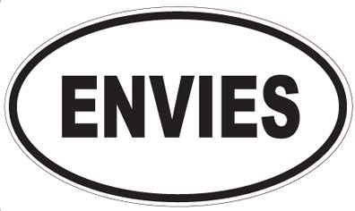 ENVIES - Oval Sticker
