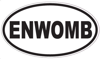 ENWOMB - Oval Sticker