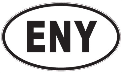 ENY - 3 Letter Initials Oval Magnet