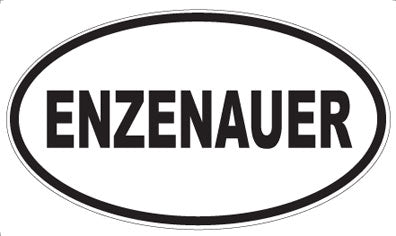 ENZENAUER - Oval Sticker