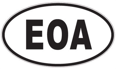 EOA - 3 Letter Initials Oval Magnet