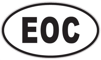 EOC - 3 Letter Initials Oval Magnet