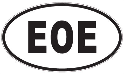 EOE - 3 Letter Initials Oval Magnet