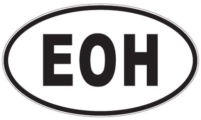 EOH - 3 Letter Initials Oval Magnet