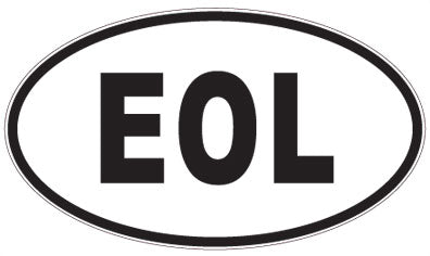 EOL - 3 Letter Initials Oval Magnet