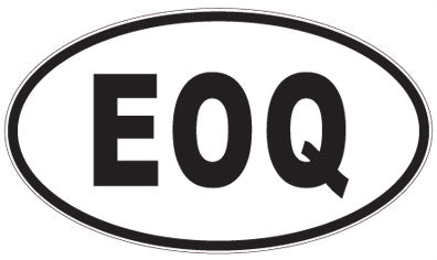 EOQ - 3 Letter Initials Oval Magnet