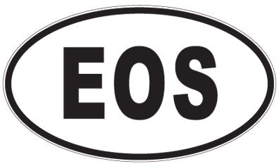 EOS - 3 Letter Initials Oval Magnet