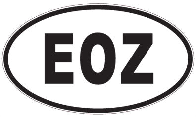 EOZ - 3 Letter Initials Oval Magnet