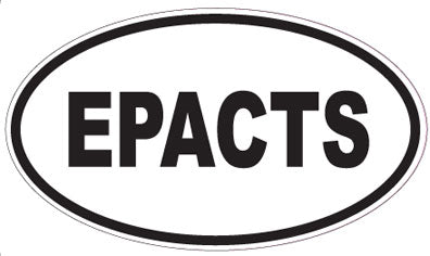 EPACTS - Oval Sticker