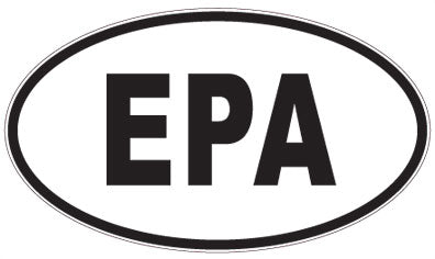 EPA - 3 Letter Initials Oval Magnet