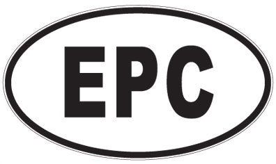 EPC - 3 Letter Initials Oval Magnet
