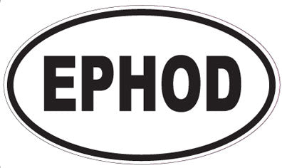 EPHOD - Oval Sticker