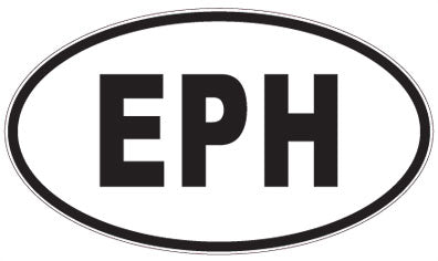 EPH - 3 Letter Initials Oval Magnet