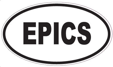 EPICS - Oval Sticker
