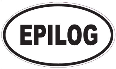EPILOG - Oval Sticker