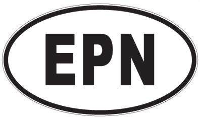 EPN - 3 Letter Initials Oval Magnet