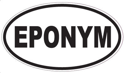 EPONYM - Oval Sticker