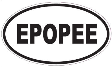 EPOPEE - Oval Sticker