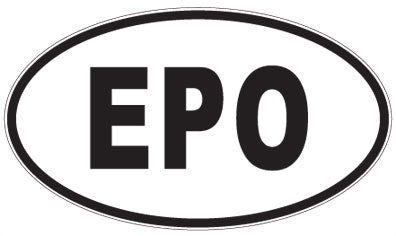 EPO - 3 Letter Initials Oval Magnet
