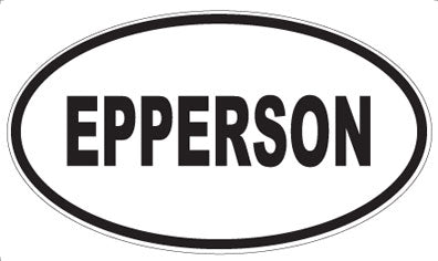 EPPERSON - Oval Sticker