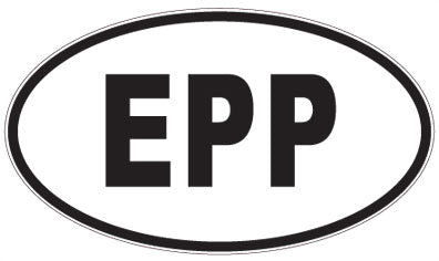 EPP - 3 Letter Initials Oval Magnet
