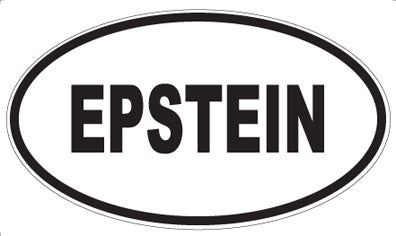 EPSTEIN - Oval Sticker