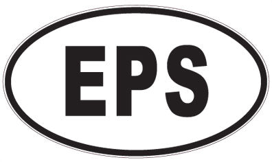 EPS - 3 Letter Initials Oval Magnet