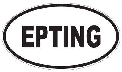 EPTING - Oval Sticker