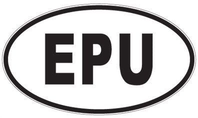 EPU - 3 Letter Initials Oval Magnet