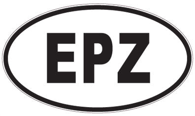 EPZ - 3 Letter Initials Oval Magnet