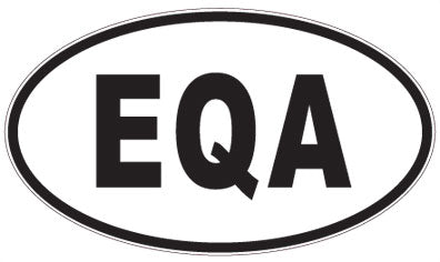 EQA - 3 Letter Initials Oval Magnet