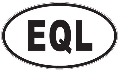 EQL - 3 Letter Initials Oval Magnet