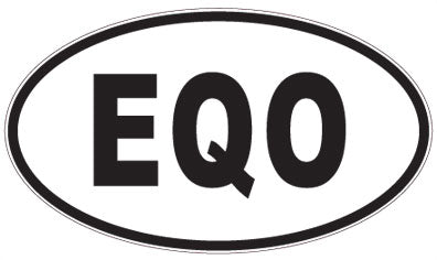 EQO - 3 Letter Initials Oval Magnet