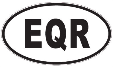 EQR - 3 Letter Initials Oval Magnet