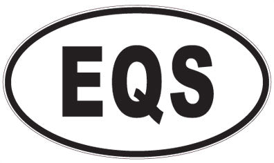 EQS - 3 Letter Initials Oval Magnet